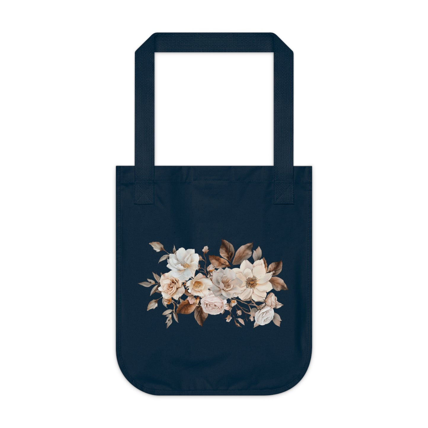 Copy of Copy of Flowers Angels Floral Organic Canvas Tote Bag - Eco-Friendly Carryall for Everyday Use