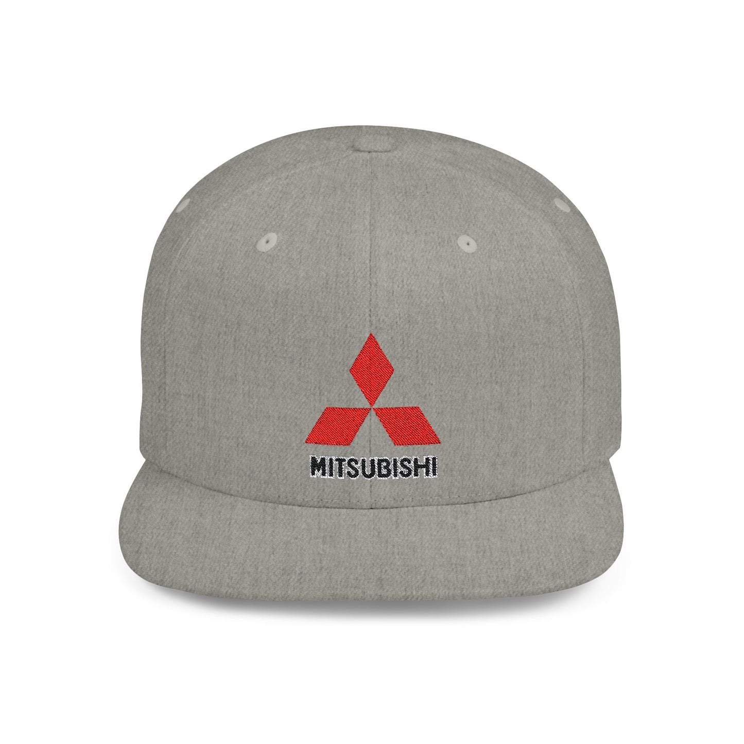 Mitsubishi Flat Bill Snapback – Lightweight, Custom Fit, Premium Quality