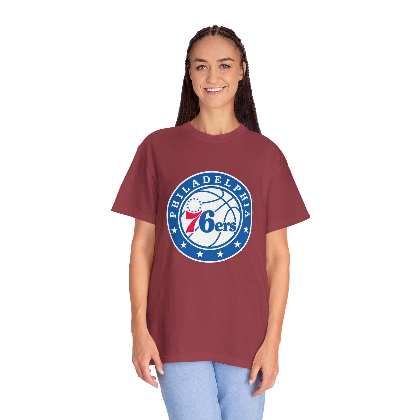 Philadelphia 76ers Basketball Life Garment-Dyed T-Shirt – Premium Cotton Tee for Customization