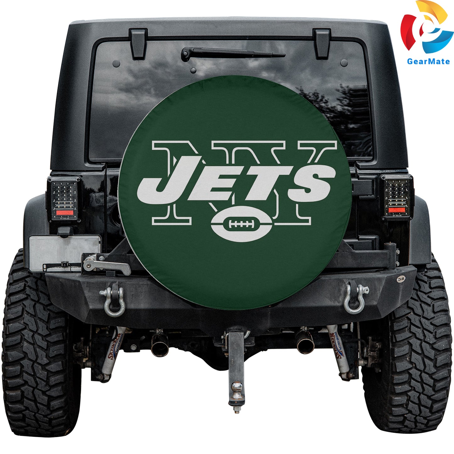 New York Jets Nation Spare Tire Cover – Premium Waterproof UV-Resistant Protector