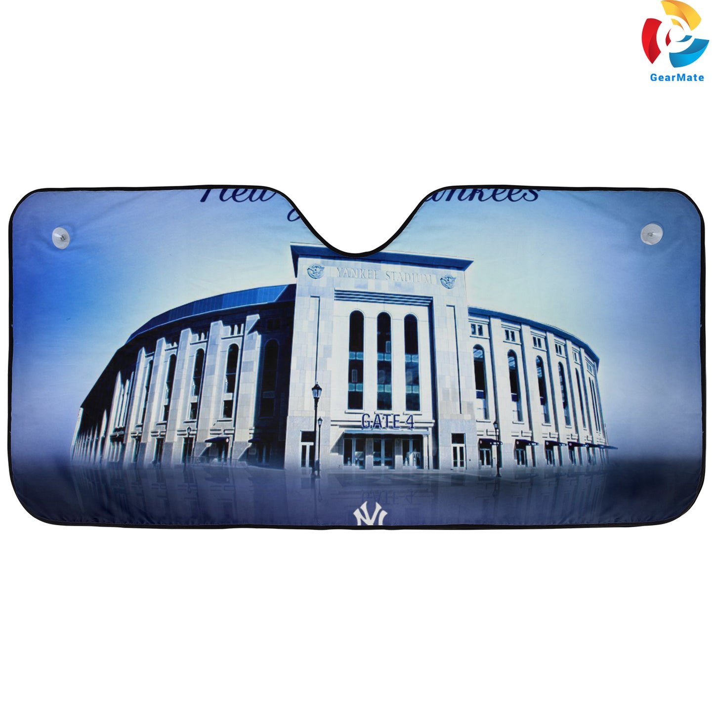 New York Yankees Stadium Reflective Car Sunshade – Premium Heat & UV Protection, Universal Fit