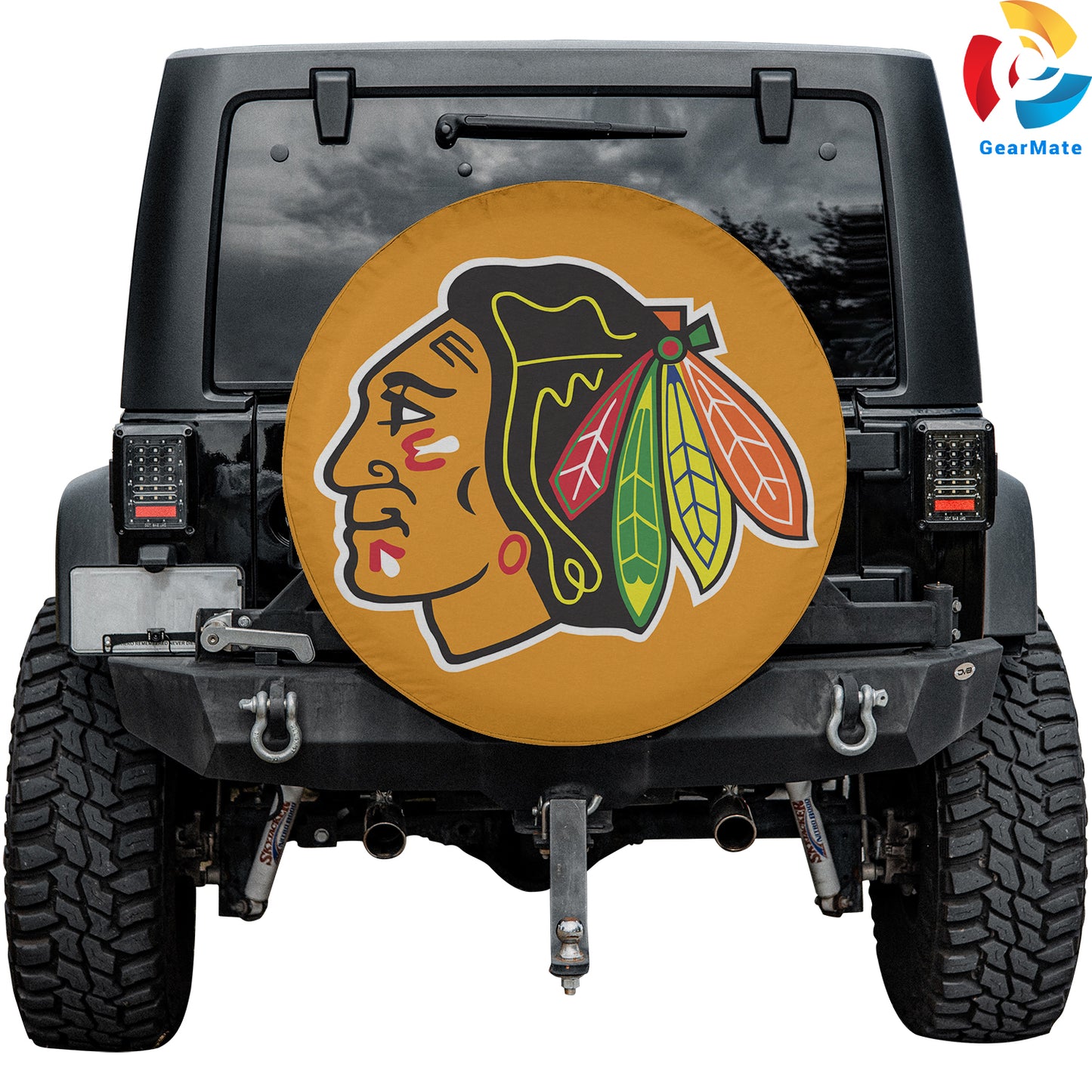 Chicago Blackhawks NHL Hockey Season Spare Tire Cover – Premium Waterproof UV-Resistant Protector