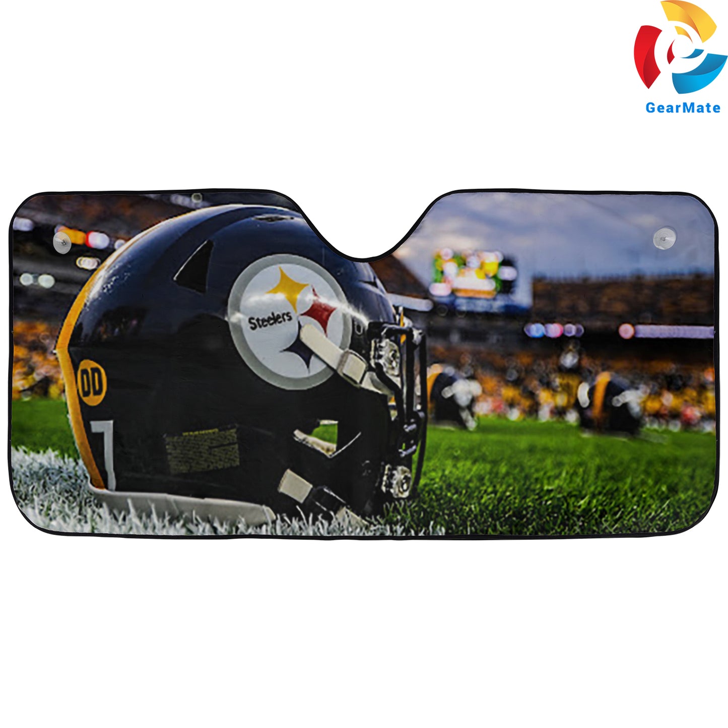 Pittsburgh Steelers NFL Football Game Day Reflective Car Sunshade – Premium Heat & UV Protection, Universal Fit