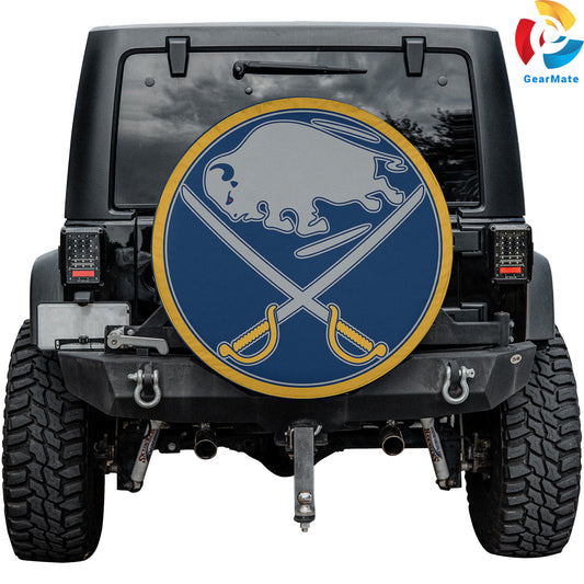 Buffalo Sabres Hookey Fans Spare Tire Cover – Premium Waterproof UV-Resistant Protector