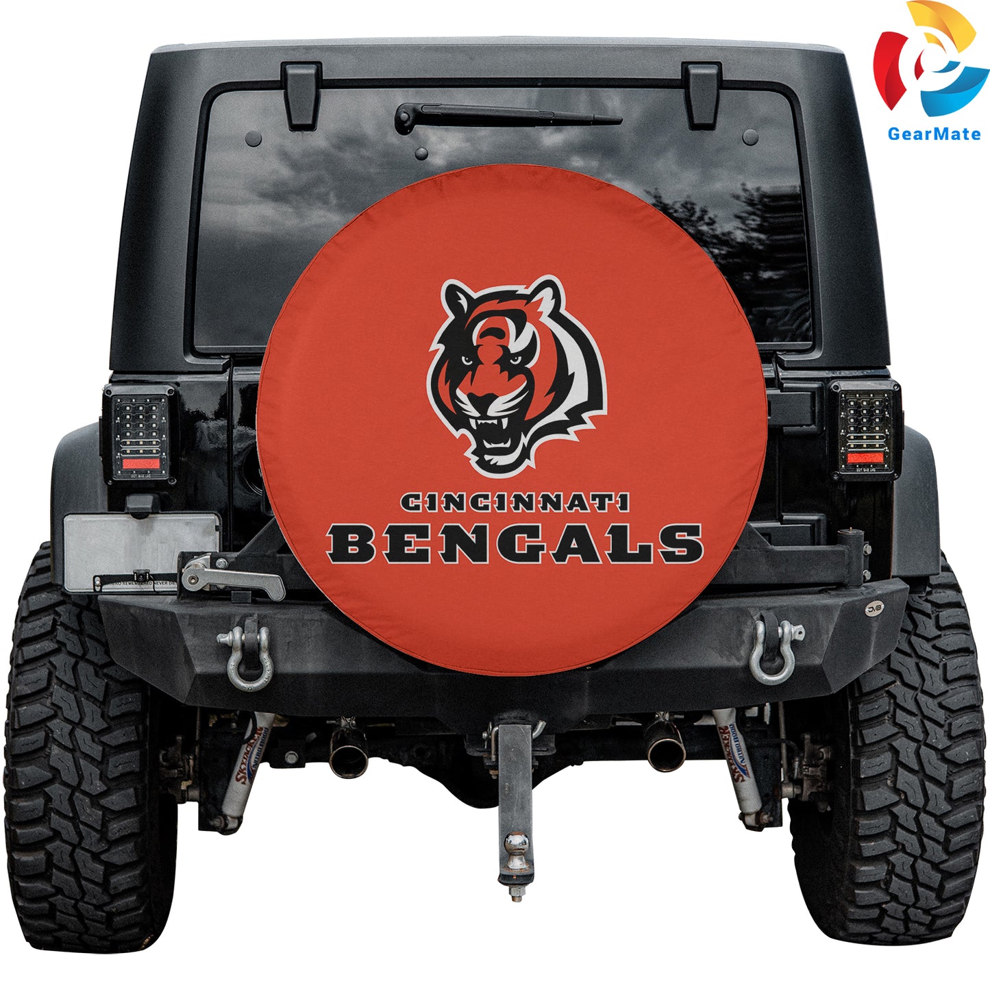 Cincinnati Bengals Fans Spare Tire Cover – Premium Waterproof UV-Resistant Protector