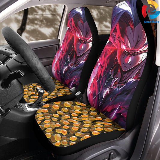 Dragon Balls Gohan Fight Car Seat Covers – High Quality Graphic and Polar Fleece Protector Set