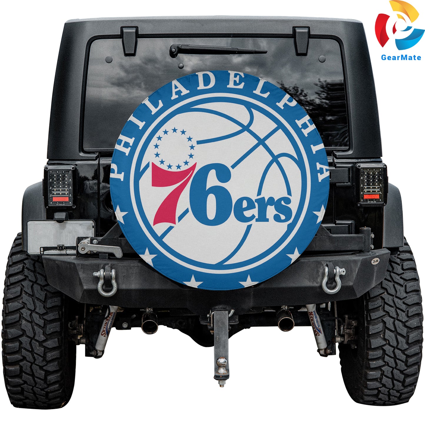 Philadelphia 76ers NBA Fan Nation Spare Tire Cover – Premium Waterproof UV-Resistant Protector