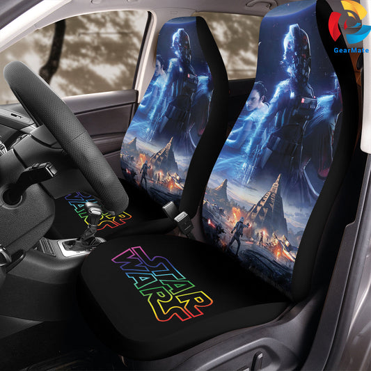 Starwars Fight Battle Car Seat Covers – High Quality Graphic and Polar Fleece Protector Set