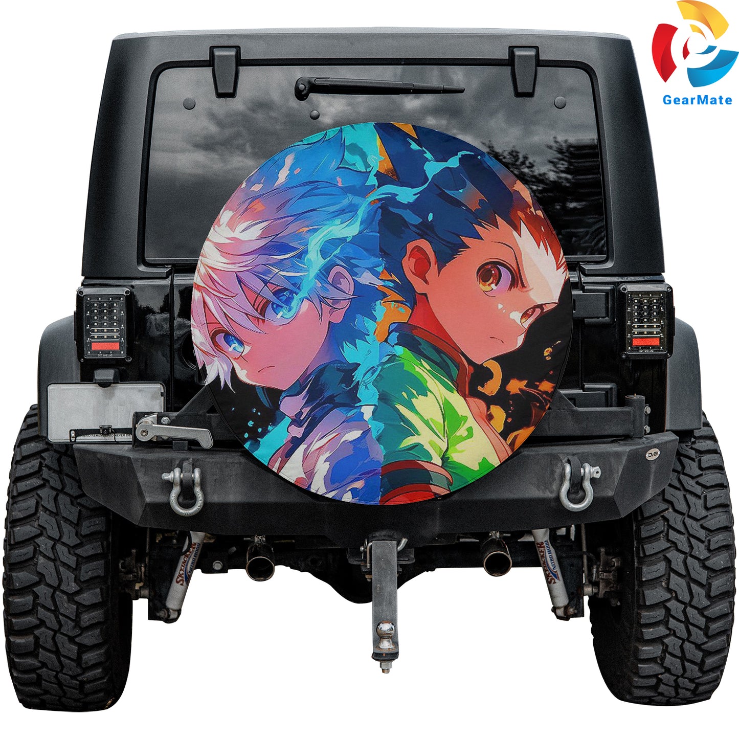 Hunter x Hunter Gon And Killua Shonen Jump Spare Tire Cover – Premium Waterproof UV-Resistant Protector