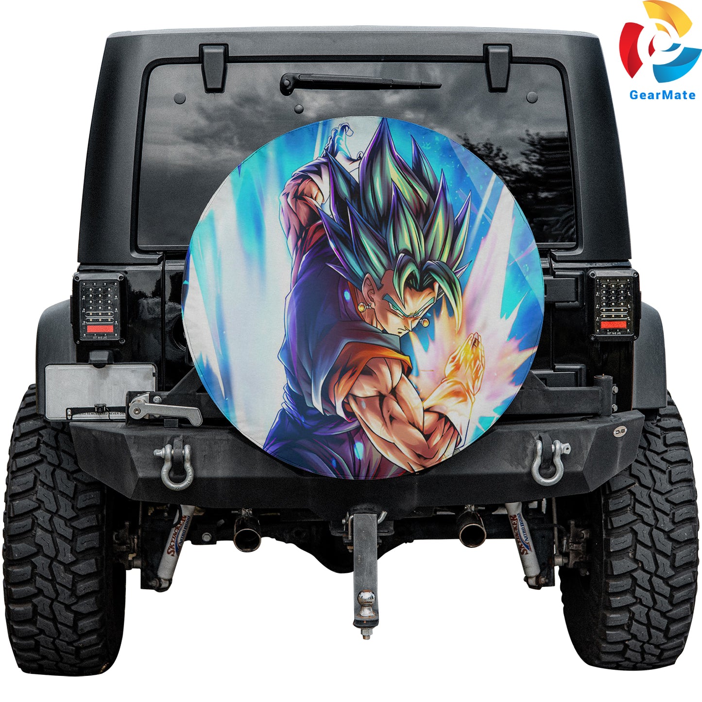 Vegito Super Saiyan God Spare Tire Cover – Premium Waterproof UV-Resistant Protector