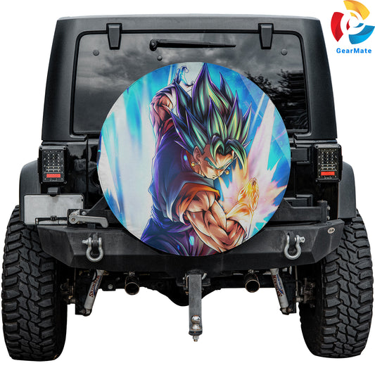 Vegito Super Saiyan God Spare Tire Cover – Premium Waterproof UV-Resistant Protector