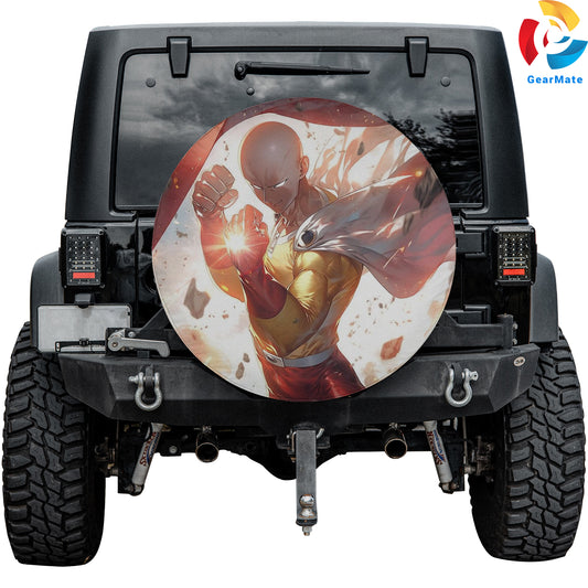 One Punch Man OPM Posters Spare Tire Cover – Premium Waterproof UV-Resistant Protector