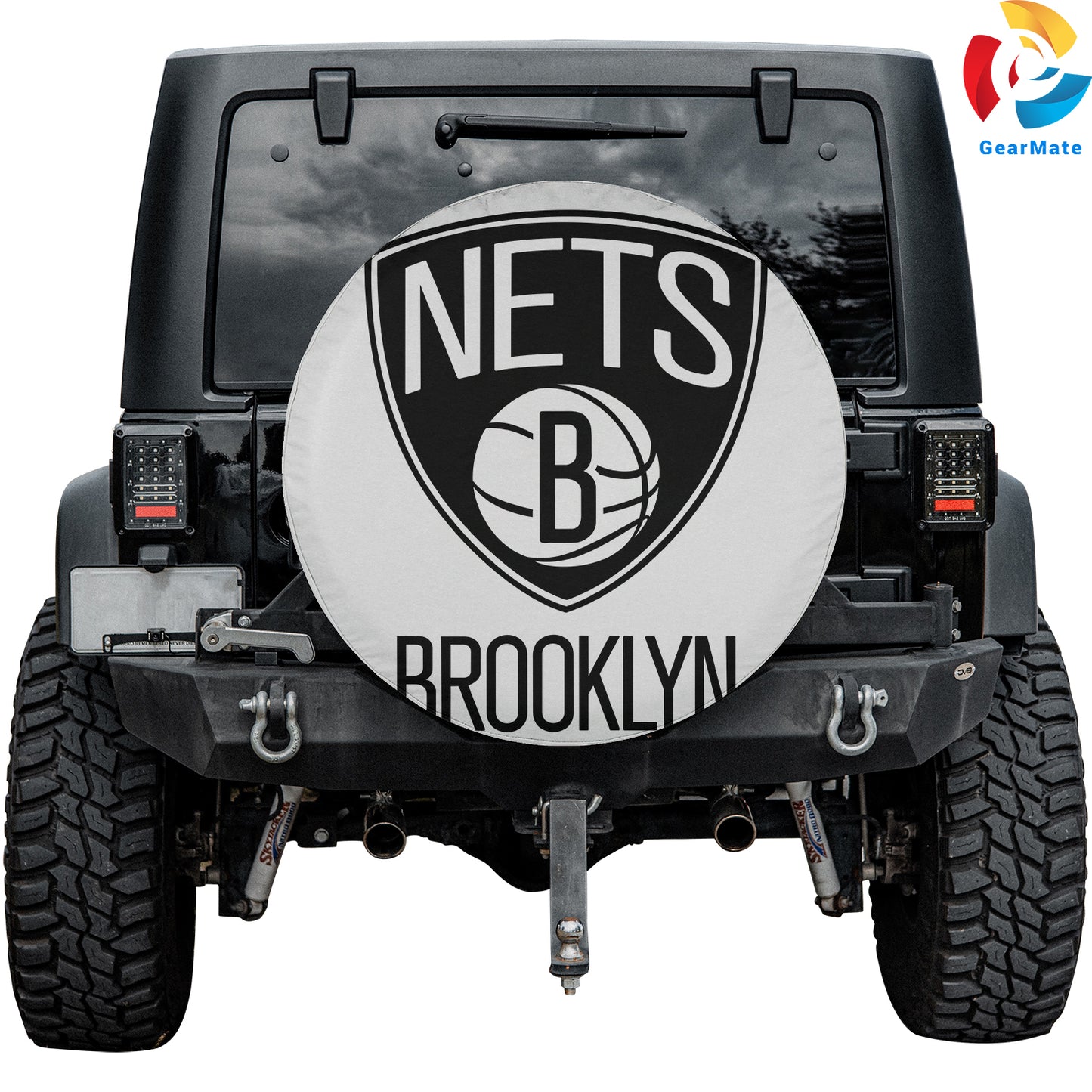 Brooklyn Nets NBA Spare Tire Cover – Premium Waterproof UV-Resistant Protector