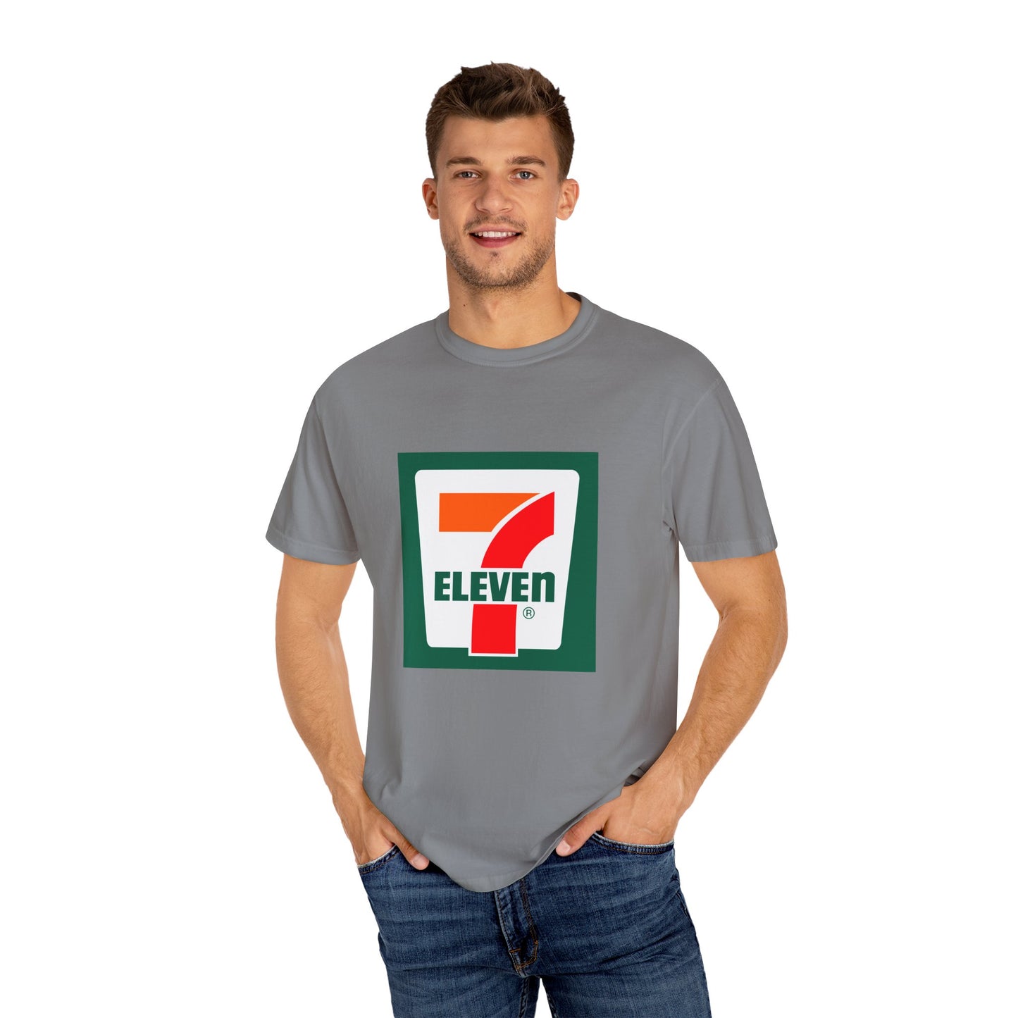 7 Eleven Garment-Dyed T-Shirt – Premium Cotton Tee for Customization