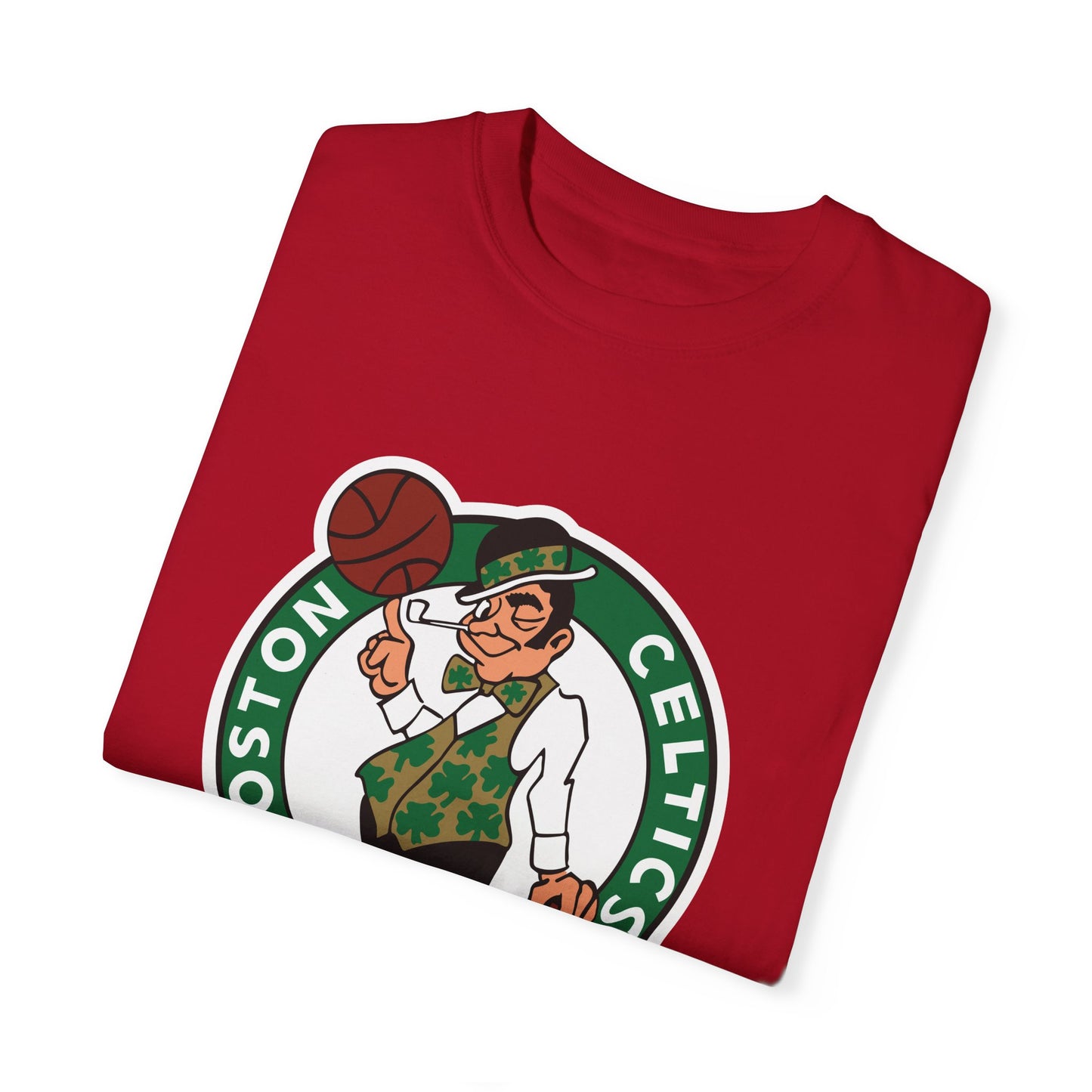 Boston Celtics Street Ball Style Garment-Dyed T-Shirt – Premium Cotton Tee for Customization