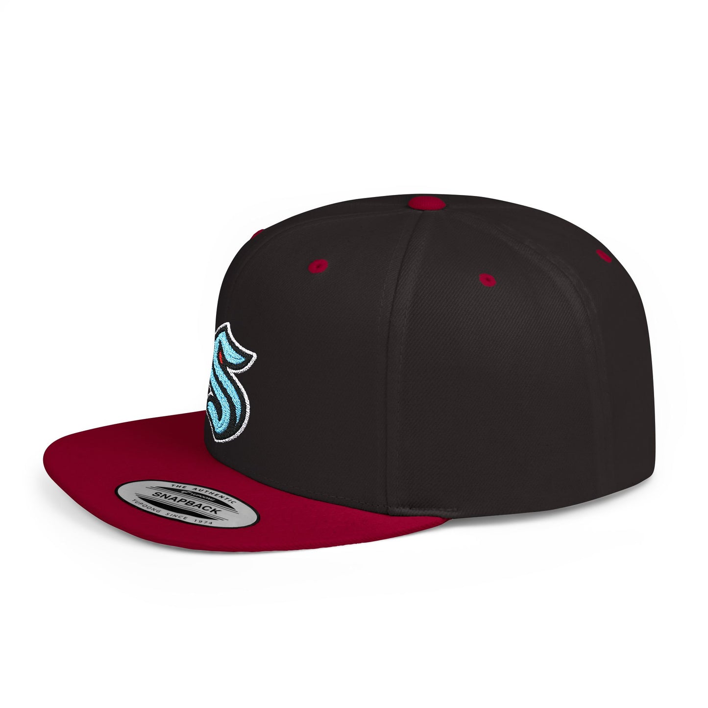 Seattle Kraken Flat Bill Snapback – Lightweight, Custom Fit, Premium Quality