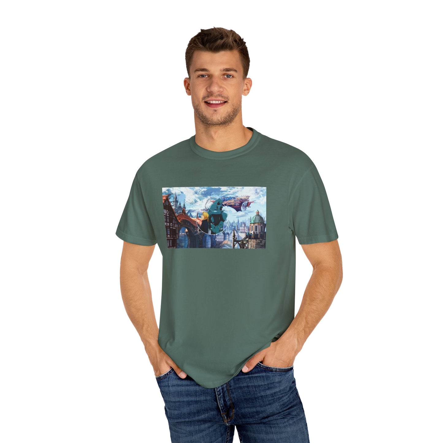 Fullmetal Alchemist Alphonse Elric Garment-Dyed T-Shirt – Premium Cotton Tee