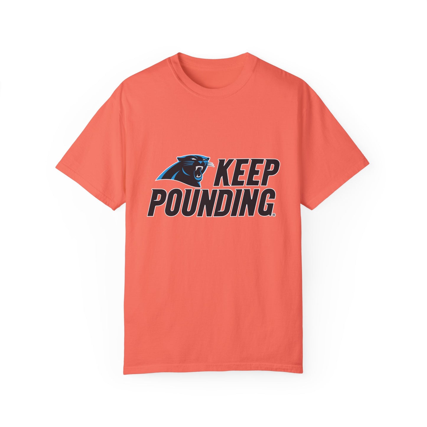 Carolina Panthers Keep Pounding Garment-Dyed T-Shirt – Premium Cotton Tee for Customization