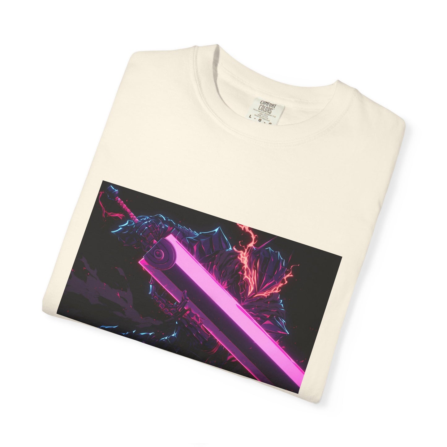 Berserk Neon Guts Purple Garment-Dyed T-Shirt – Premium Cotton Tee