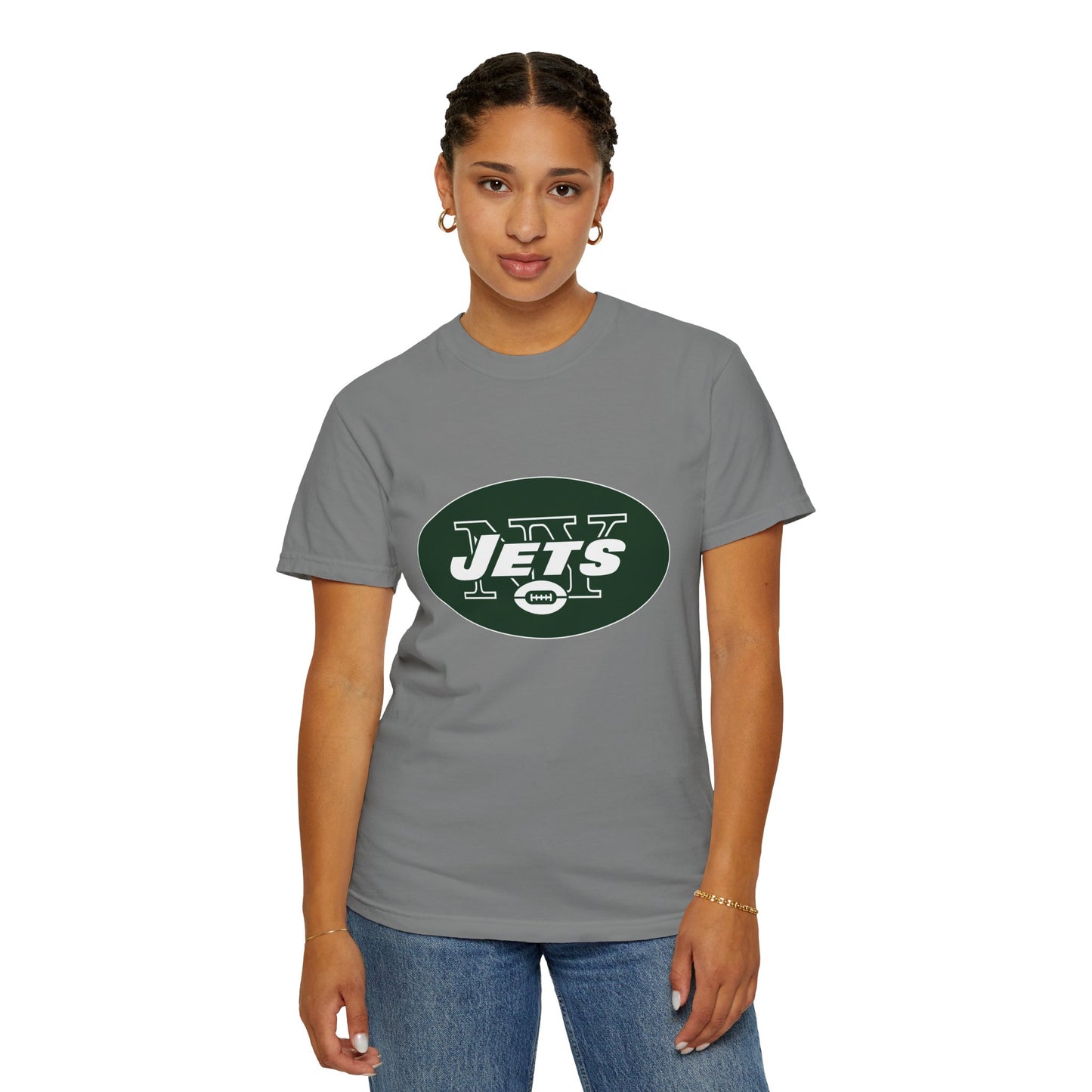 New York Jets Football Products Garment-Dyed T-Shirt – Premium Cotton Tee for Customization