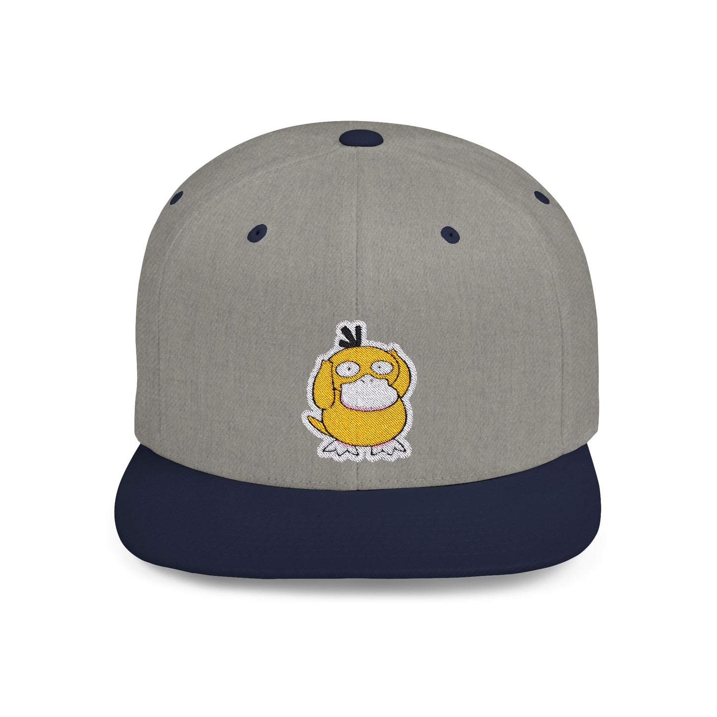 Psyduck Pokemon Flat Bill Snapback – Lightweight, Custom Fit, Premium Quality