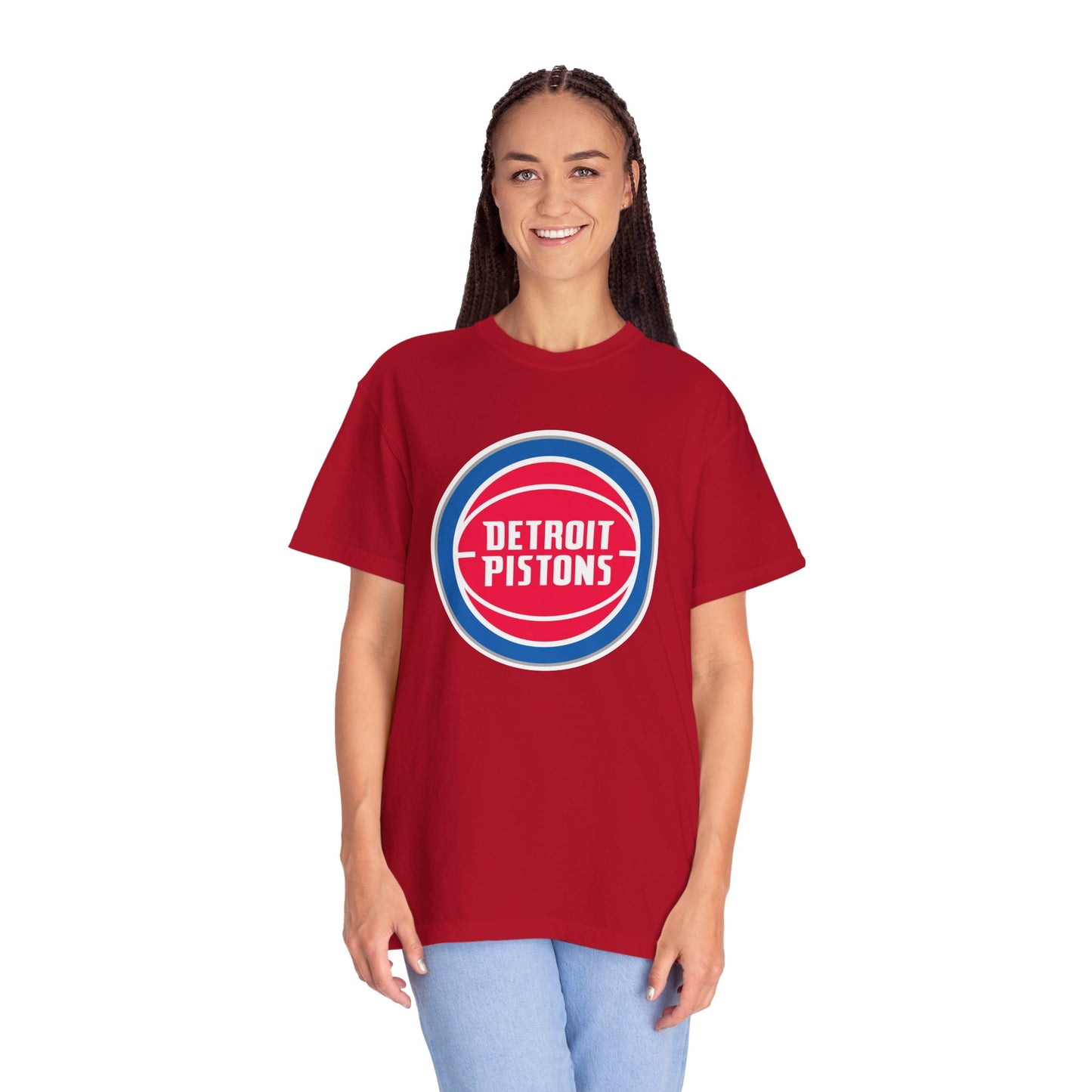 Detroit Pistons Built Different Garment-Dyed T-Shirt – Premium Cotton Tee for Customization