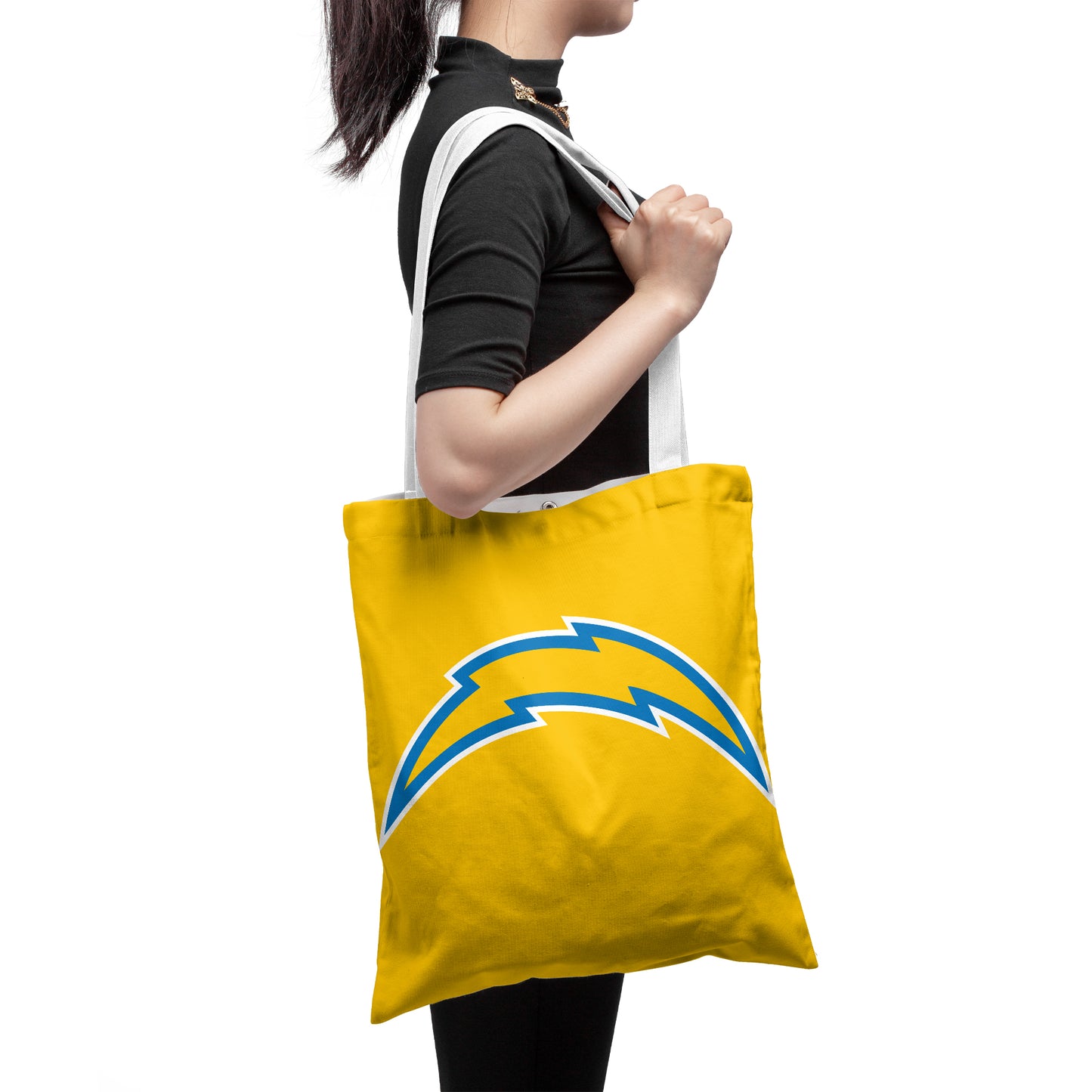 Los Angeles Chargers Polyester Canvas Tote Bag – Durable and Stylish