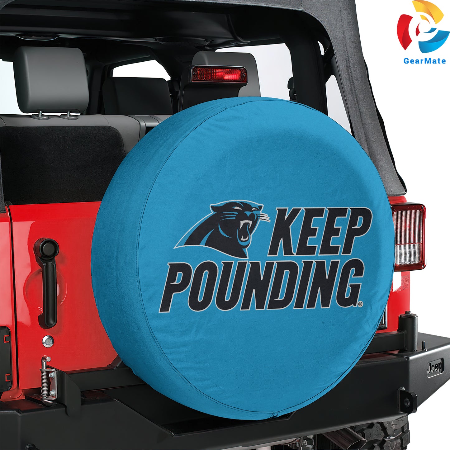 Carolina Panthers NFL Gear Spare Tire Cover – Premium Waterproof UV-Resistant Protector