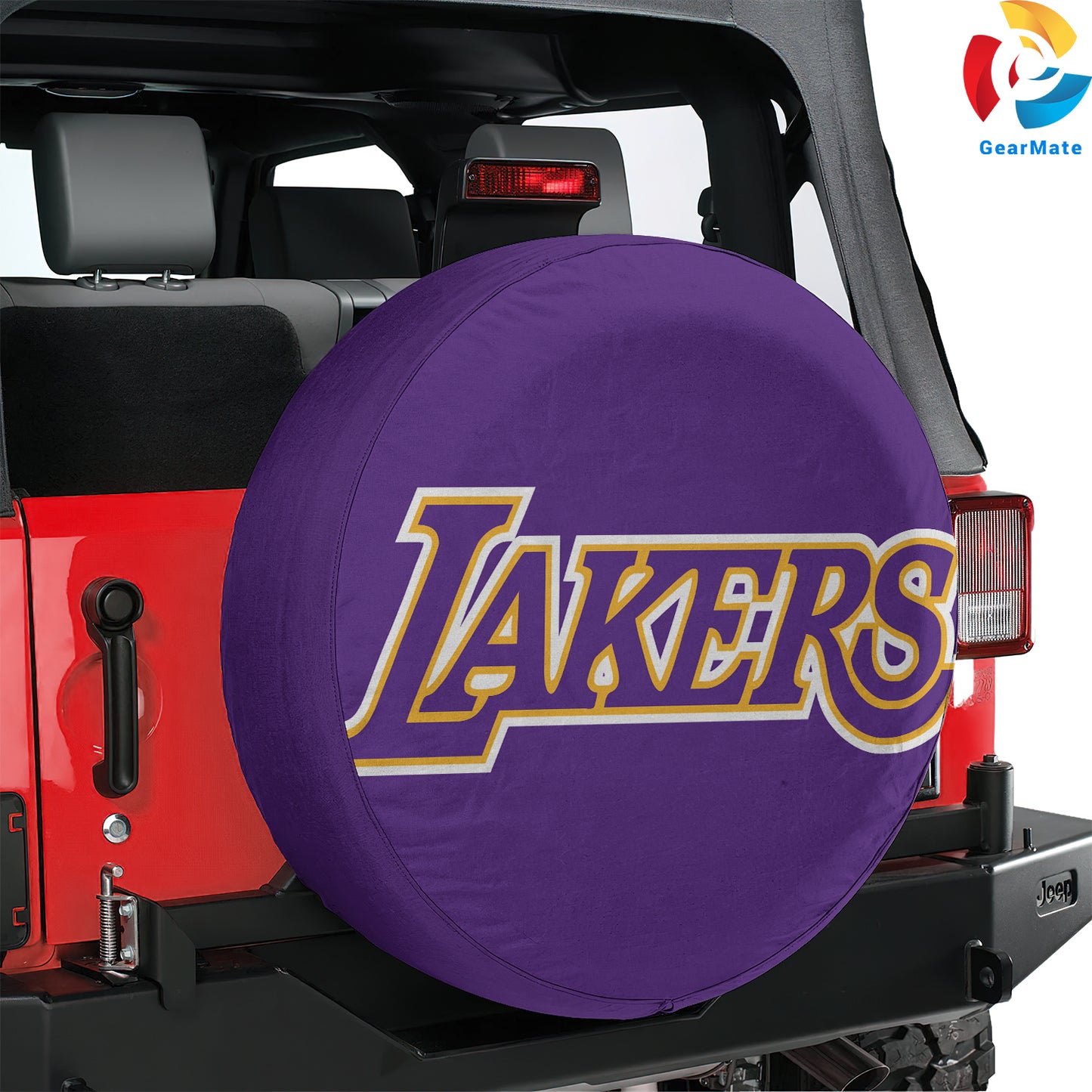 LA Lakers Nation Spare Tire Cover – Premium Waterproof UV-Resistant Protector