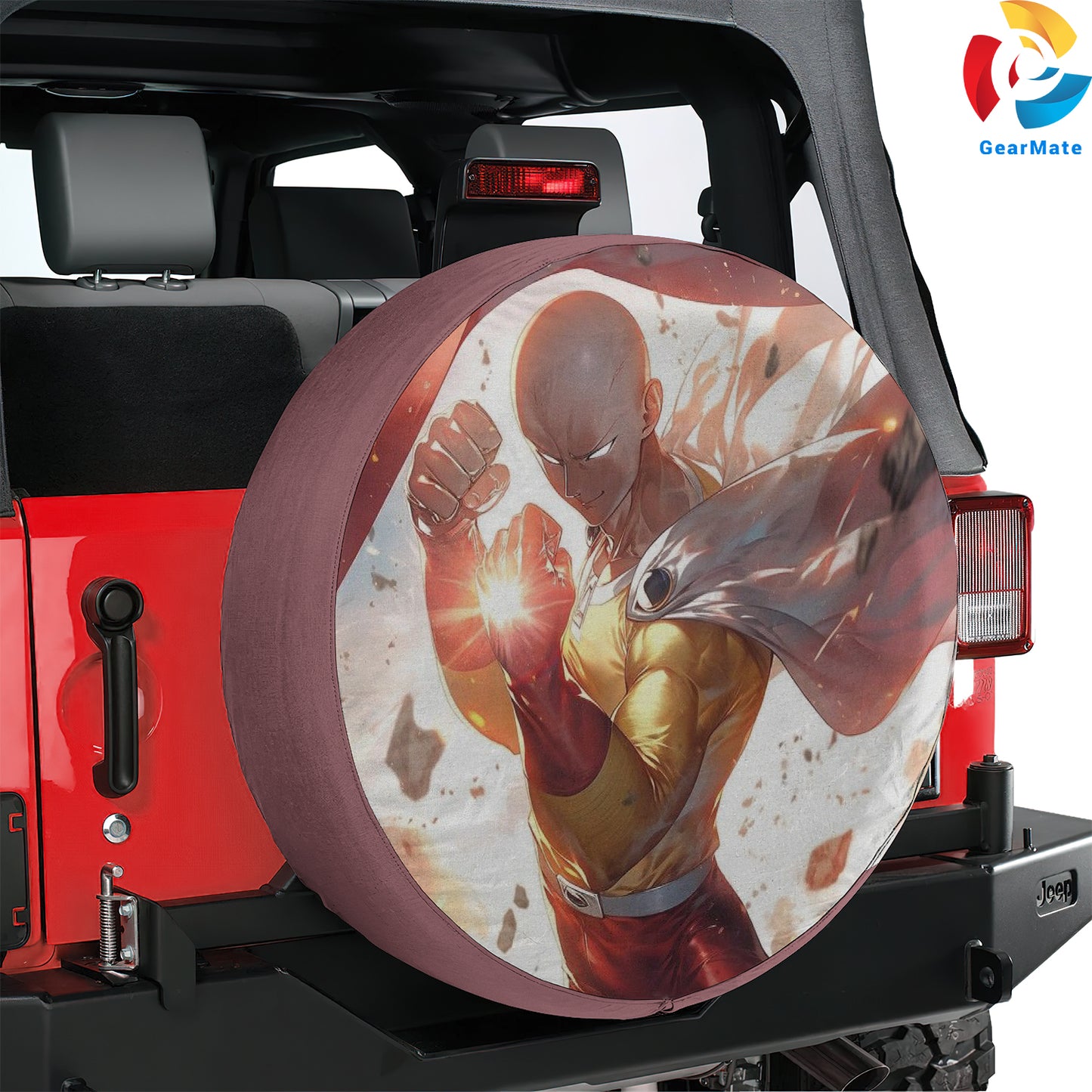 One Punch Man OPM Posters Spare Tire Cover – Premium Waterproof UV-Resistant Protector