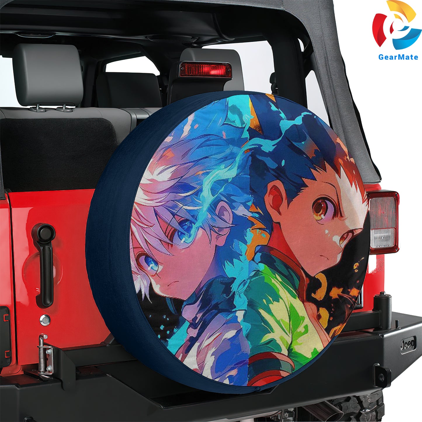 Hunter x Hunter Gon And Killua Shonen Jump Spare Tire Cover – Premium Waterproof UV-Resistant Protector