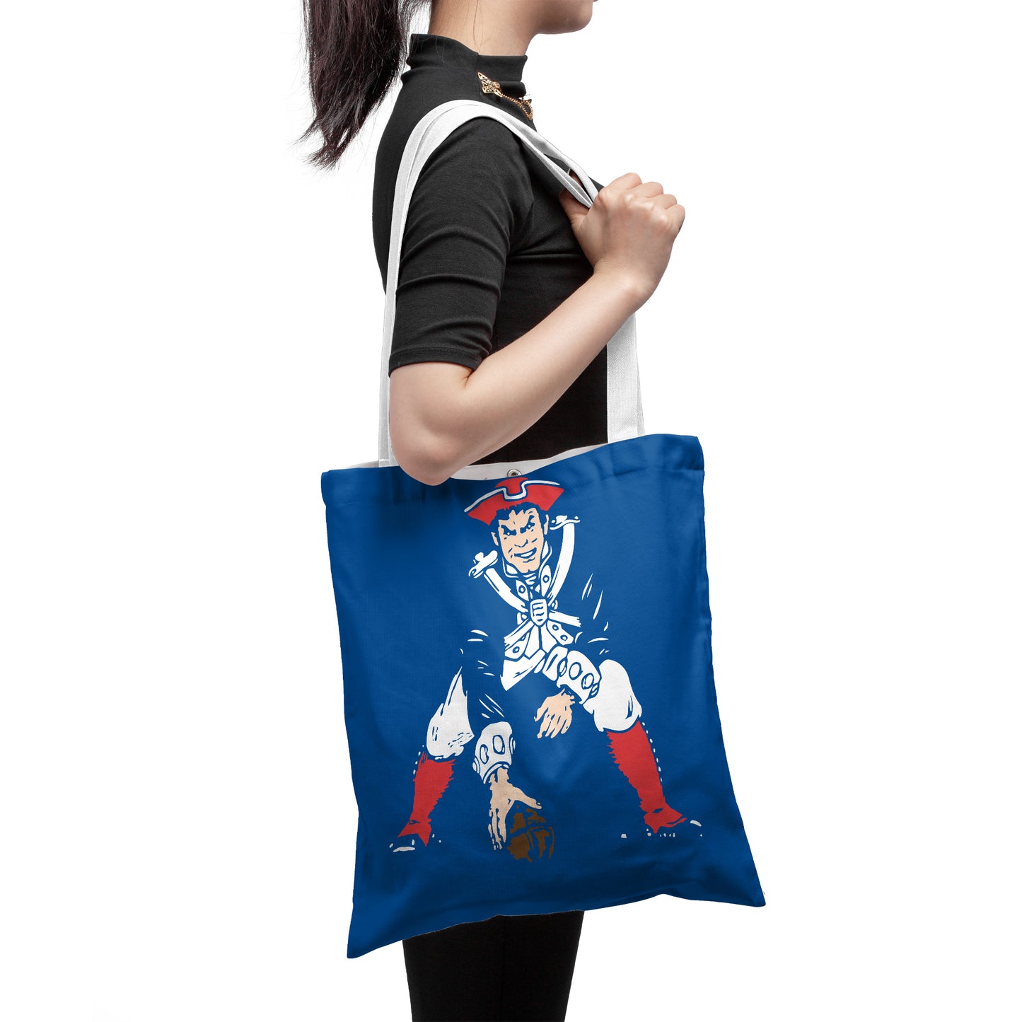 New England Patriots Polyester Canvas Tote Bag – Durable and Stylish