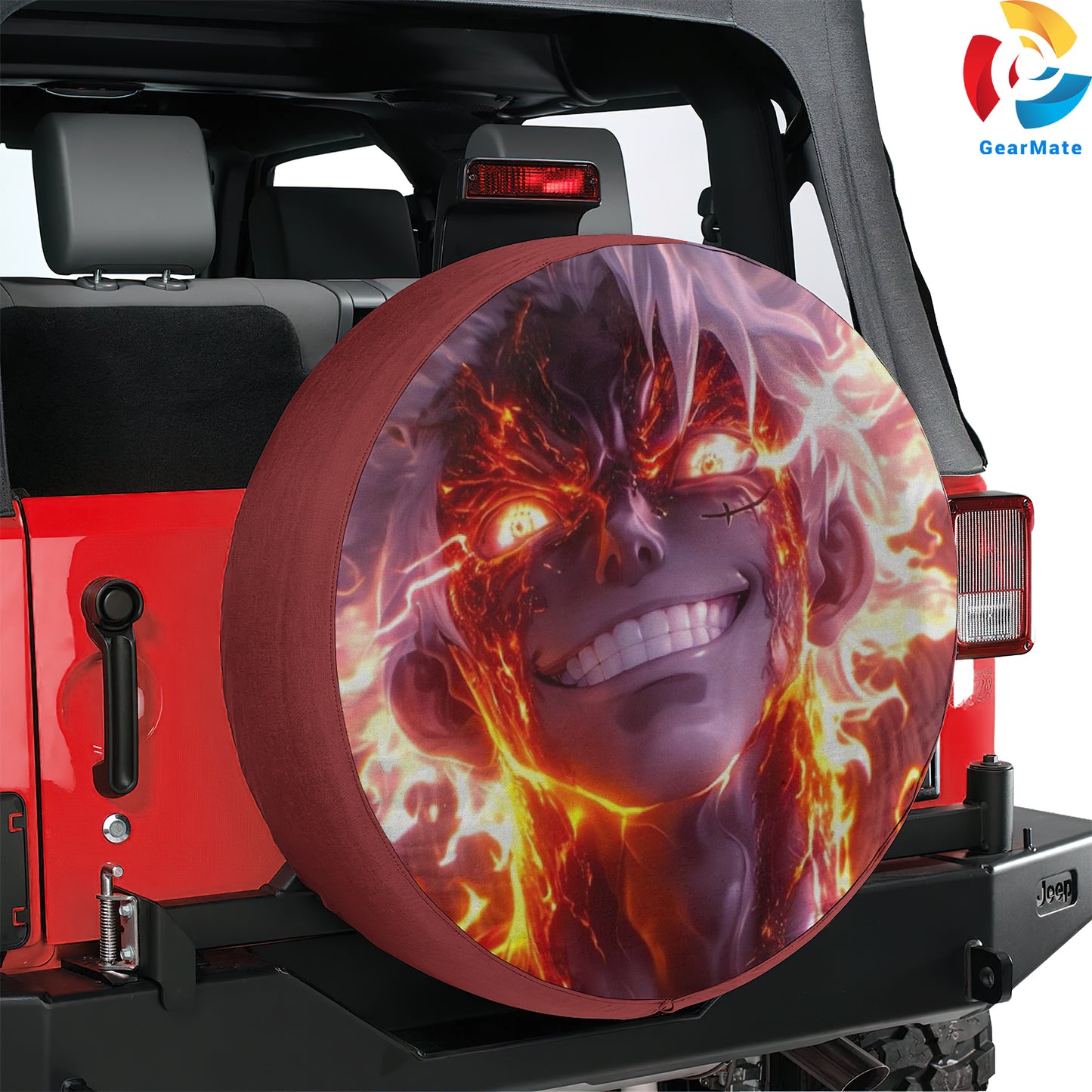 One Piece Luffy Gear 5 Freedom At Sea Spare Tire Cover – Premium Waterproof UV-Resistant Protector