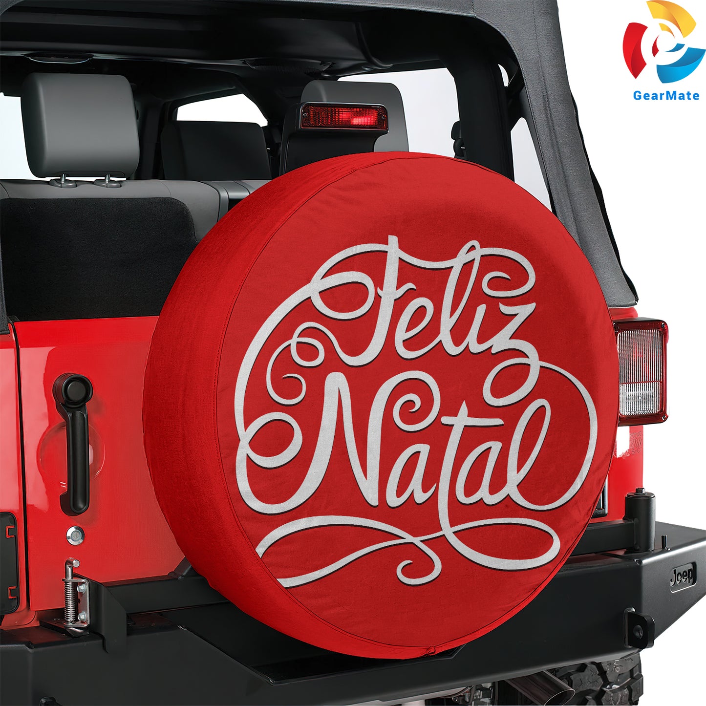 Merry Christmas Feliz Navidaz Spare Tire Cover – Premium Waterproof UV Resistant Protector