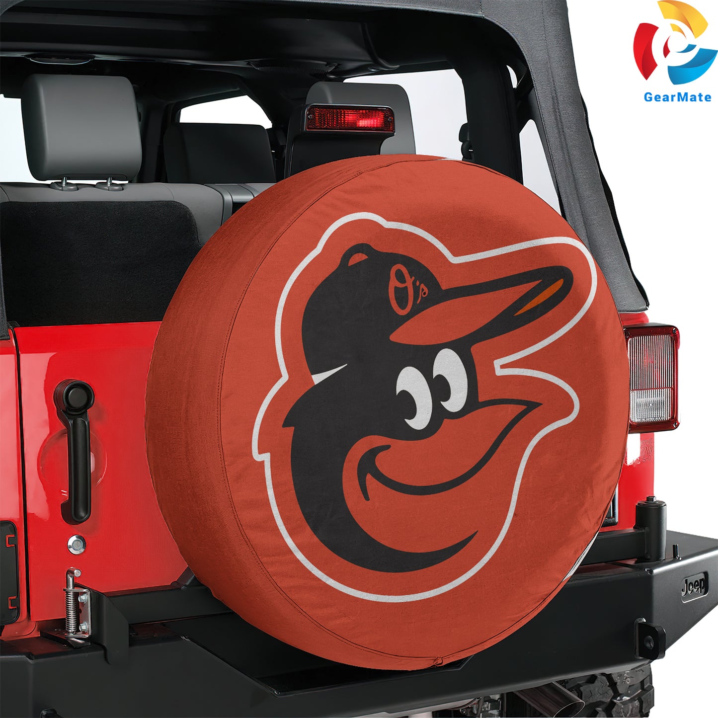 Baltimore Orioles Spare Tire Cover – Premium Waterproof UV-Resistant Protector