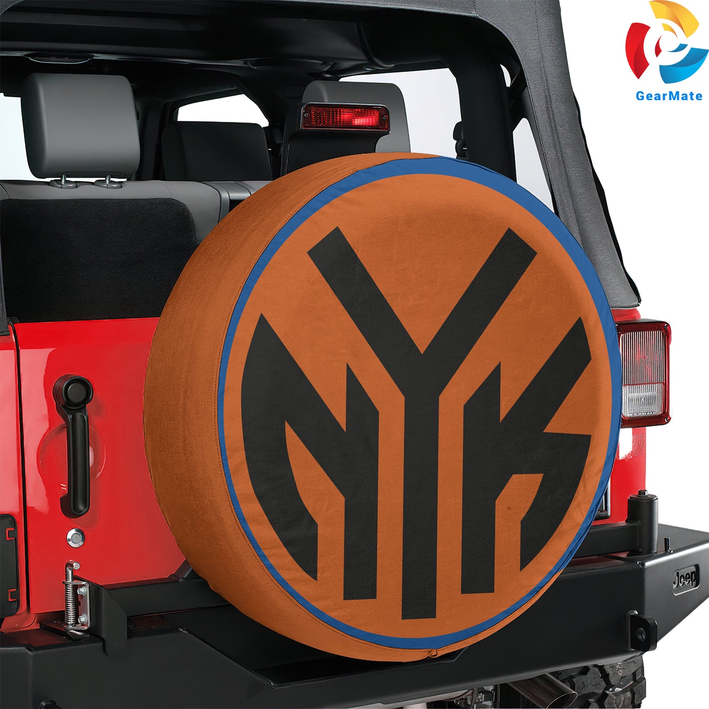 New York Knicks NBA Spare Tire Cover – Premium Waterproof UV-Resistant Protector