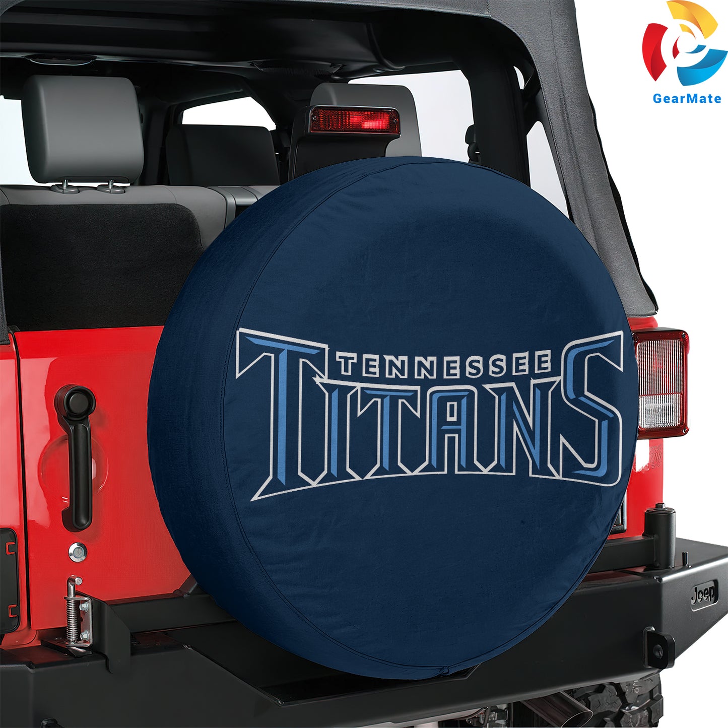 Tennessee Titans NFL Gear Spare Tire Cover – Premium Waterproof UV-Resistant Protector