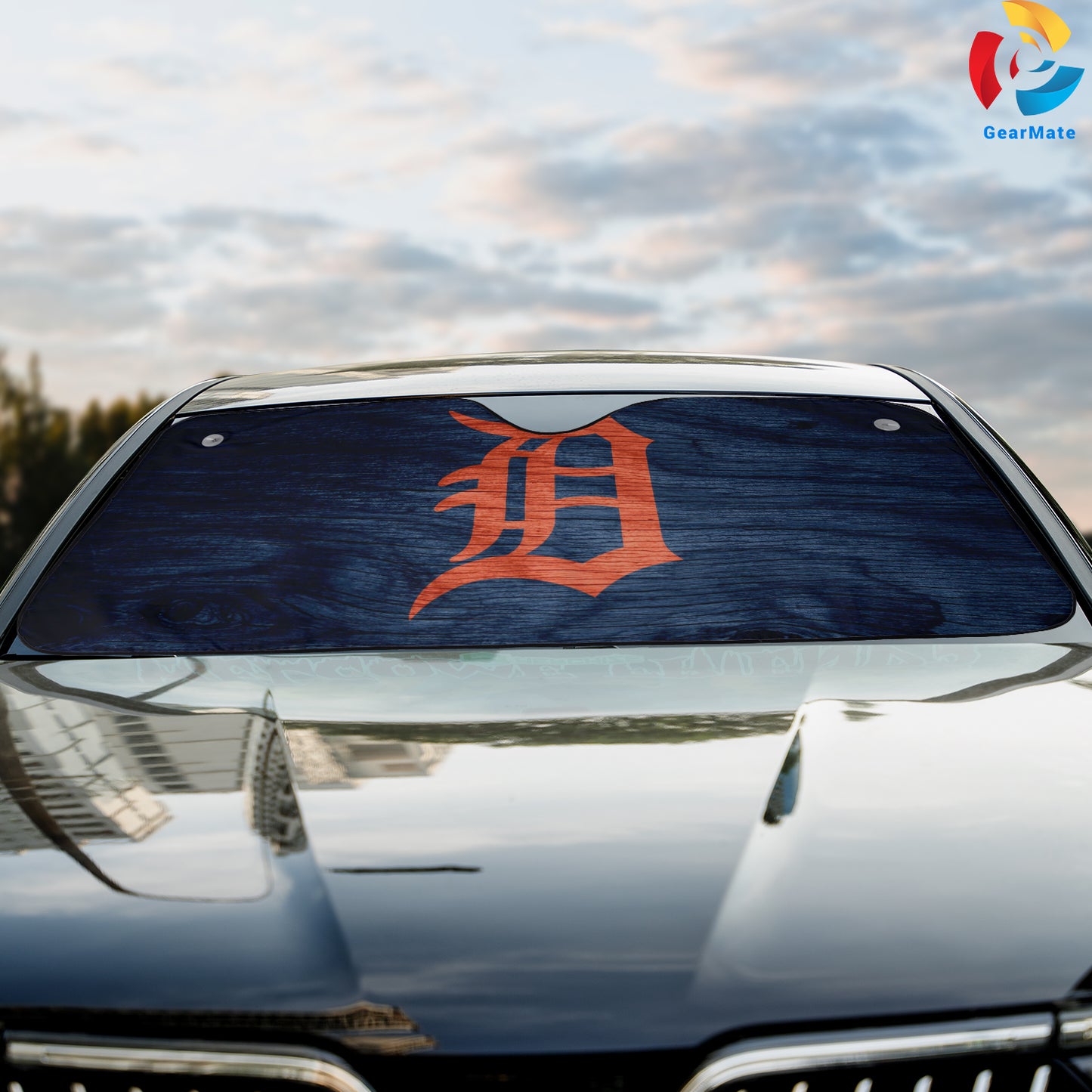 Detroit Tigers MLB Baseball Car Cover Reflective Car Sunshade – Premium Heat & UV Protection, Universal Fit