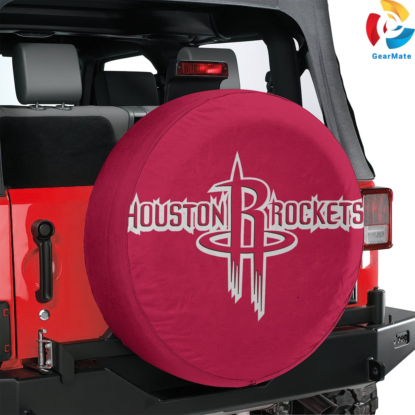 Houston Rockets NBA Fan Nation Spare Tire Cover – Premium Waterproof UV-Resistant Protector