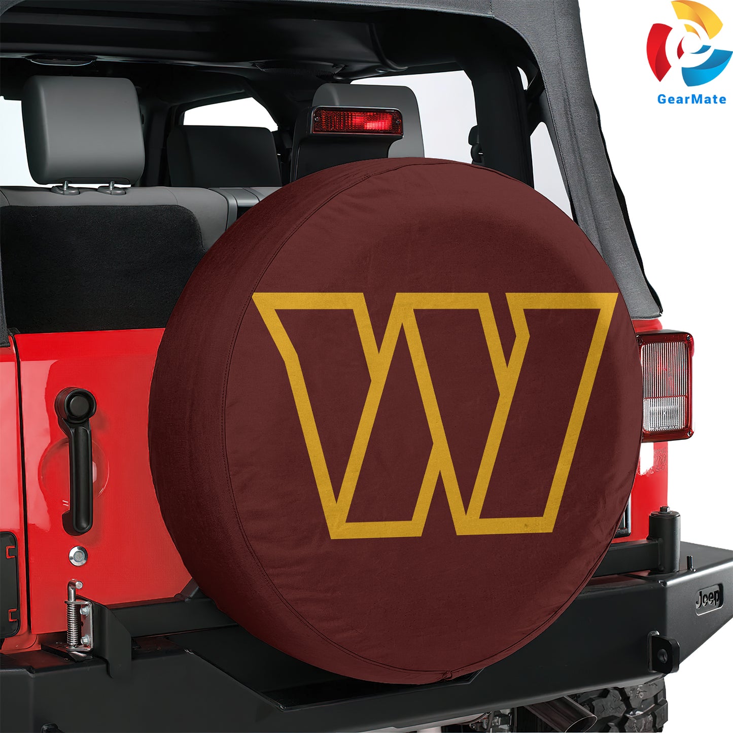 Washington Commanders NFL Fans Gear Spare Tire Cover – Premium Waterproof UV-Resistant Protector