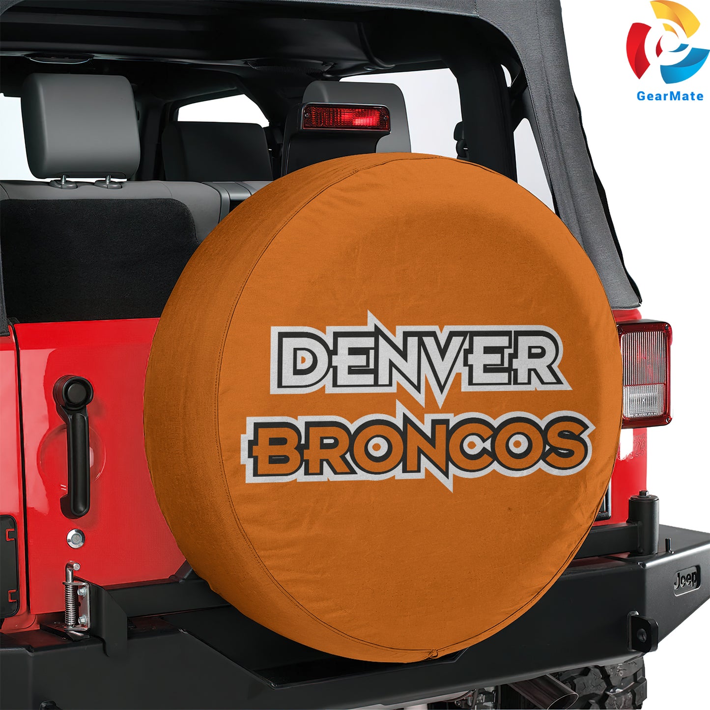 Denver Broncos NFL Gear Spare Tire Cover – Premium Waterproof UV-Resistant Protector