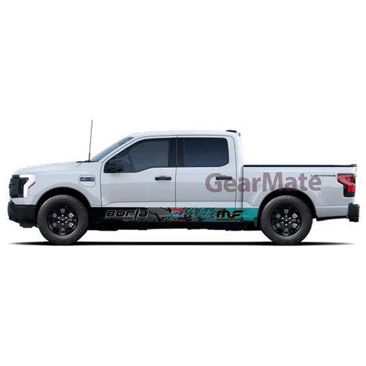 Racing Green Total Rocker Panel Graphic Decal Kit (Left & Right Sides) - High Quality Vinyl for Trucks & SUVs