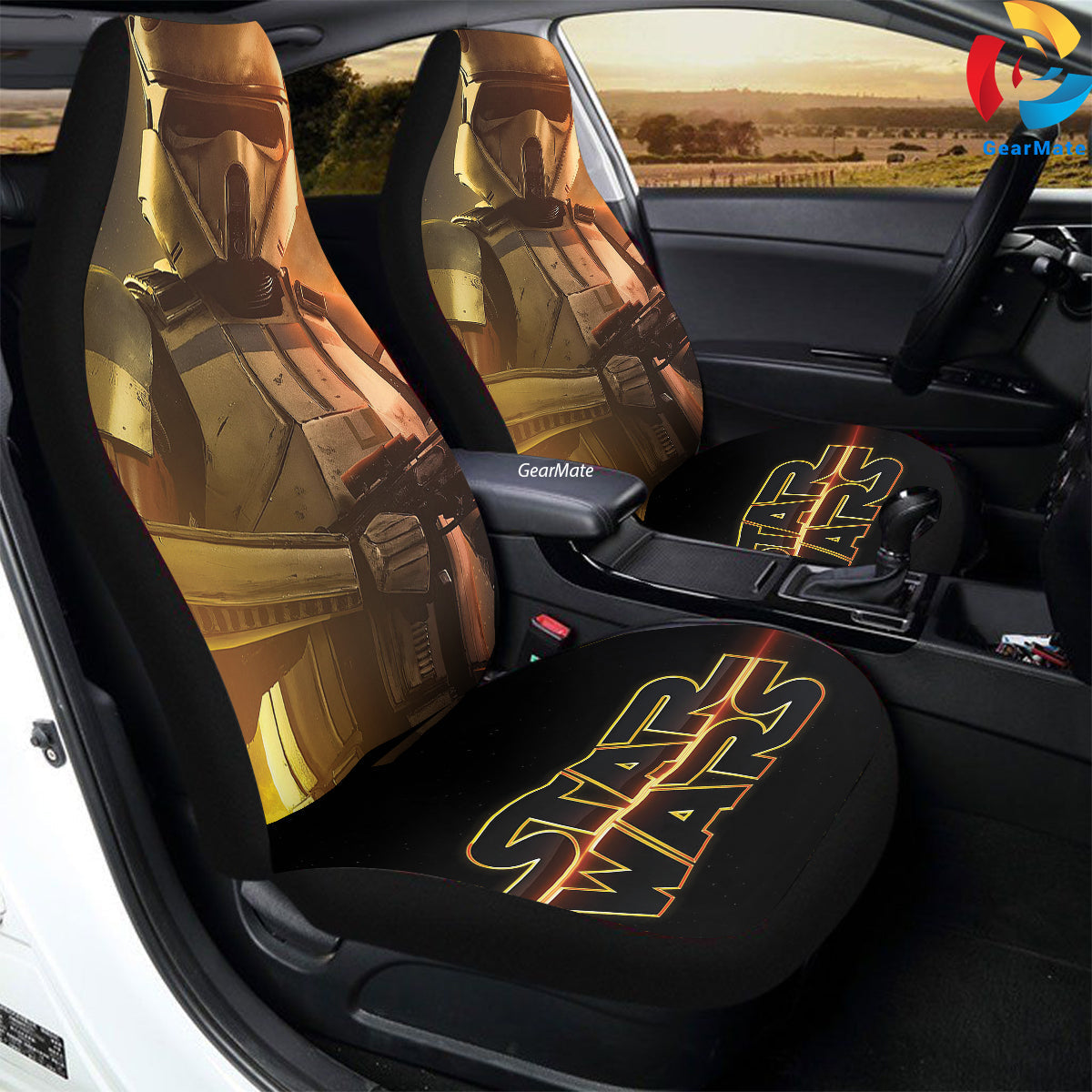 Stormtroopers Car Seat Covers – High Quality Graphic and Polar Fleece Protector Set