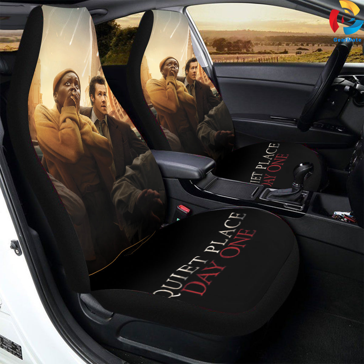 The Quiet Place Day I Car Seat Covers – High Quality Graphic and Polar Fleece Protector Set