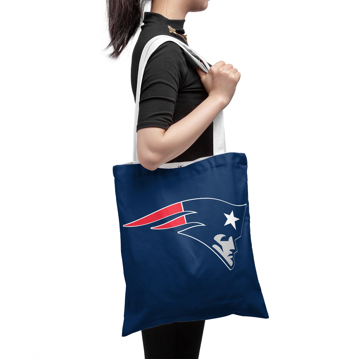 New England Patriots Fan Gear Polyester Canvas Tote Bag – Durable and Stylish