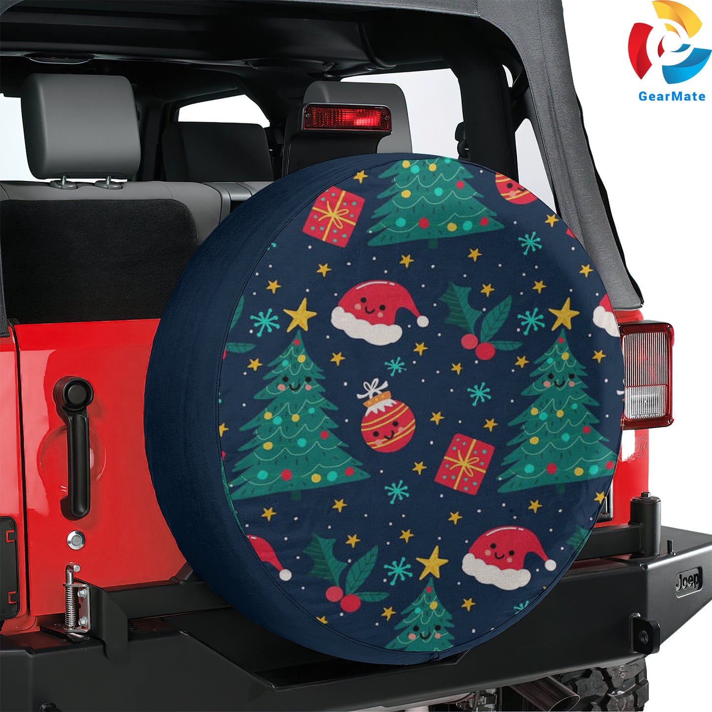 Merry Christmas 2024 Presents Hats Spare Tire Cover – Premium Waterproof UV Resistant Protector