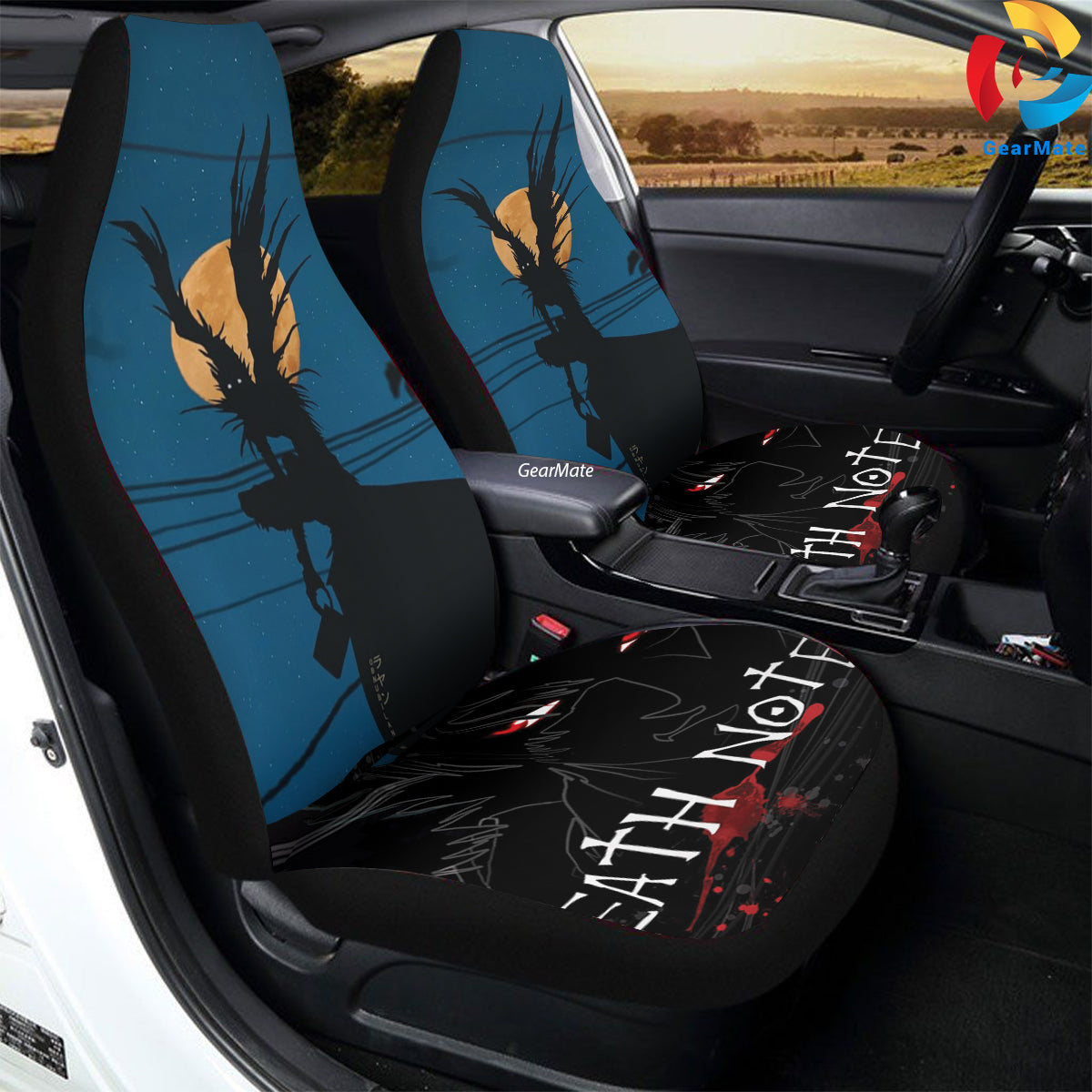 Ryuk Light Death Note Car Seat Covers – High Quality Graphic and Polar Fleece Protector Set