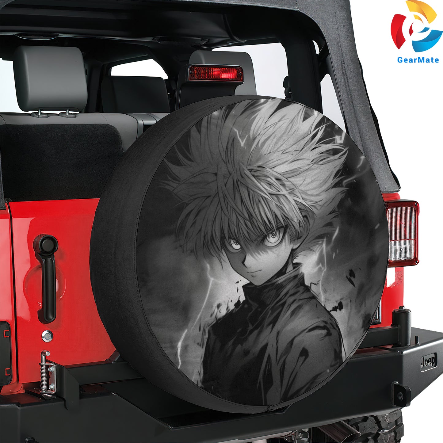 Hunter x Hunter Killua Zoldyck Spare Tire Cover – Premium Waterproof UV-Resistant Protector