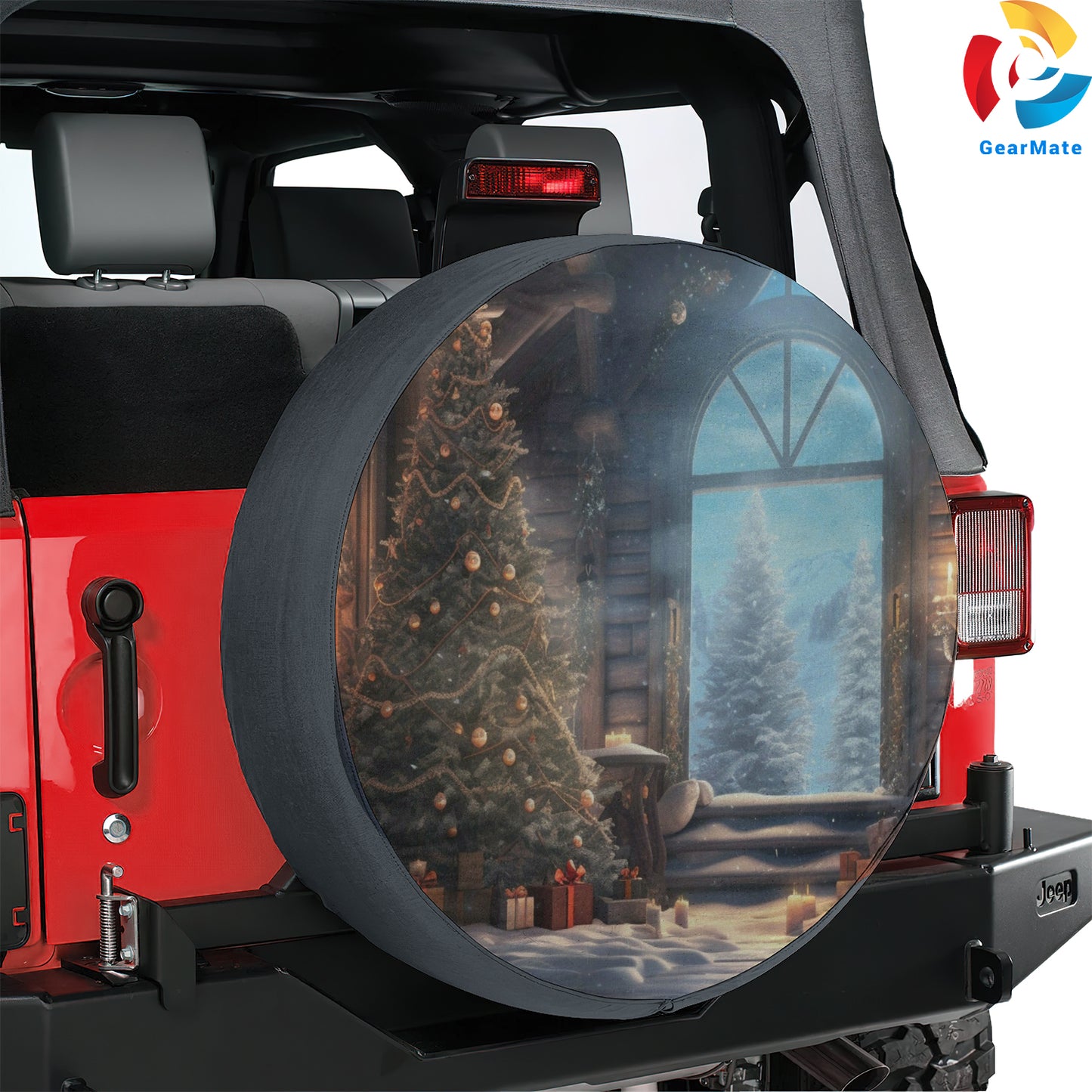 Merry Christmas 2024 Festive Season Spare Tire Cover – Premium Waterproof UV Resistant Protector