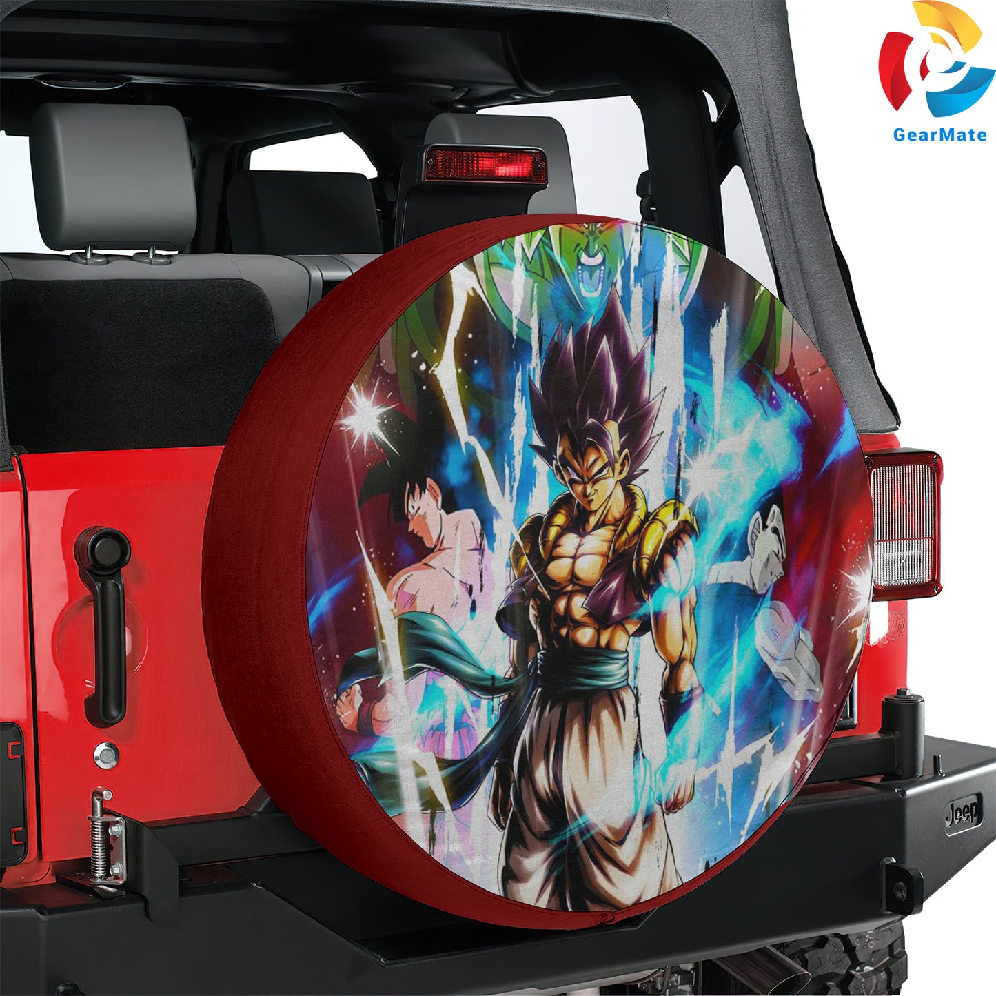 Dragon Ball Legends Super Saiyan Spare Tire Cover – Premium Waterproof UV-Resistant Protector